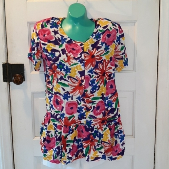 Vintage 1980s Candy Coated ruffle bottom - Picture 1 of 2